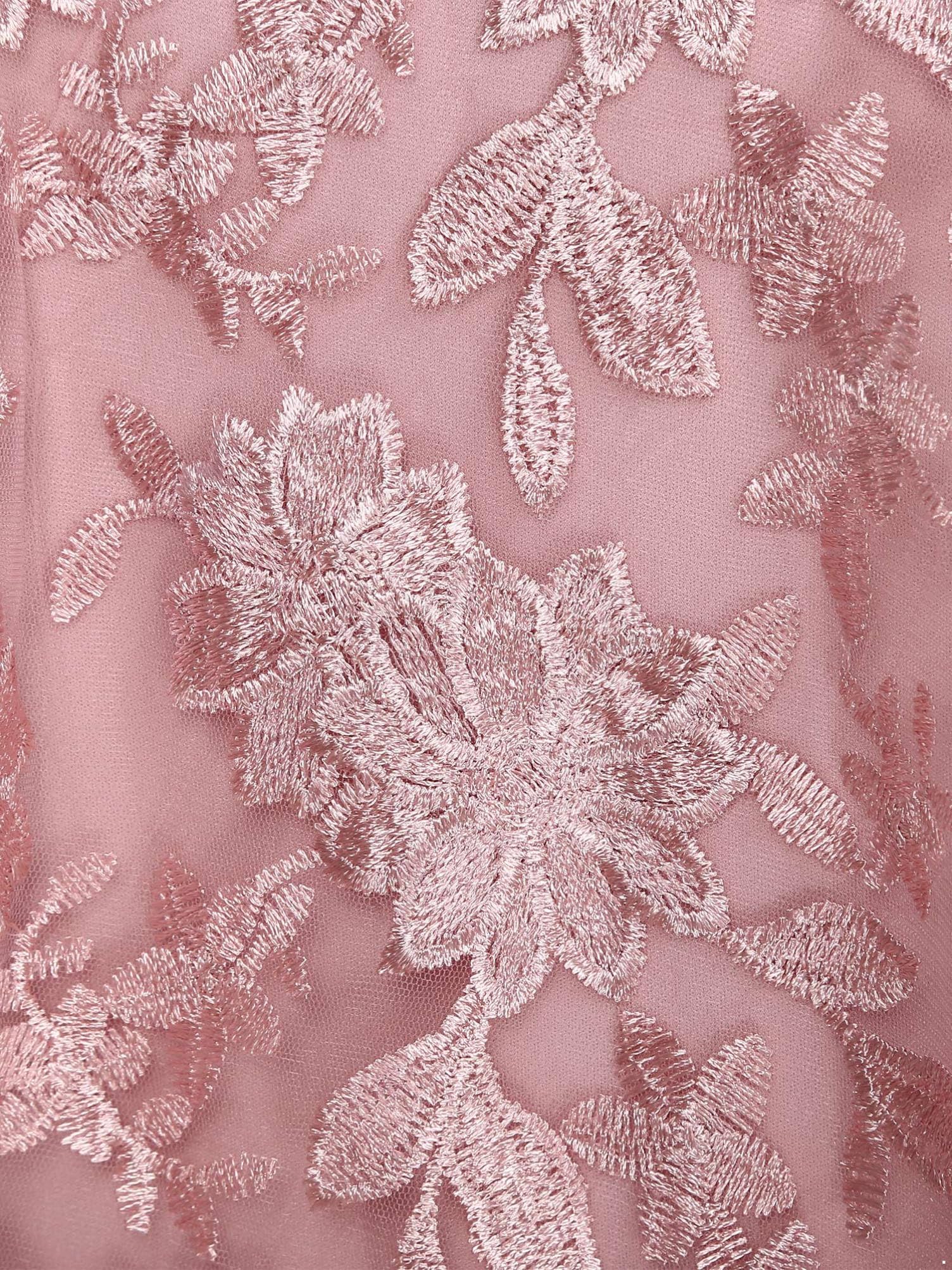 Elegant Plus Size Mother of The Bride Dress with Embroidery Lace - Formal Cocktail Midi Dress for Wedding, Bridesmaid Party & Special Occasions
