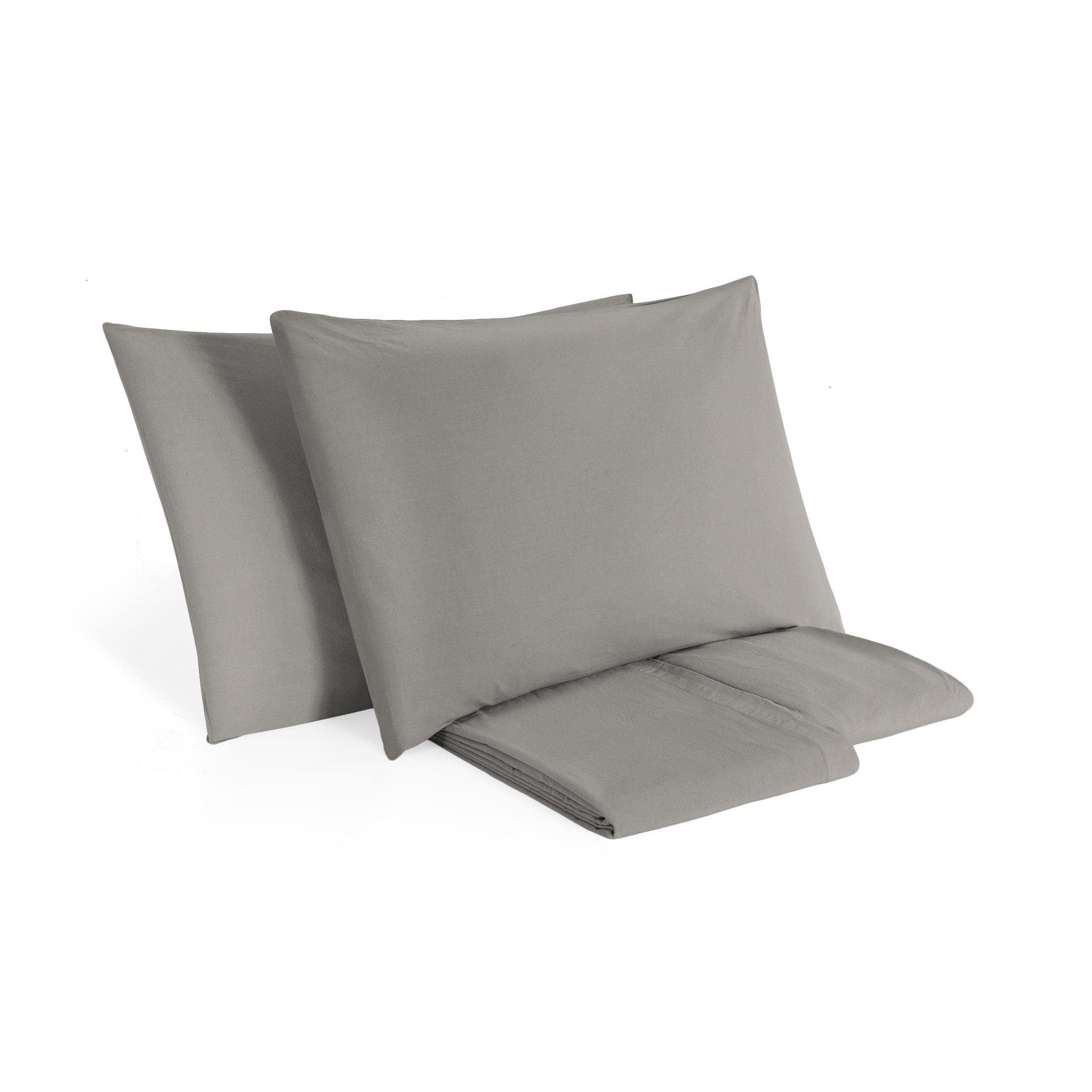 StoneWashed 100% Cotton No-Iron Sheet Set - Lisola | Soft & Wrinkle-Free Bedding for Comfortable Sleep & Easy Care