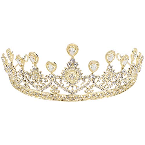 PartyKindom Wedding Headpiece - Bridal Tiara Crown Hair Accessory for Bride, Home Decor, Wall & Room Decoration | Perfect for Weddings, Bridal Showers & Photo Shoots