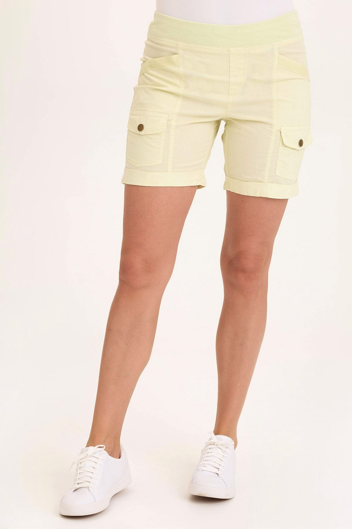 Clarissa Stretch Poplin Cargo Shorts for Women - Comfortable & Stylish Casual Summer Shorts with Pockets | Perfect for Outdoor Activities, Travel & Everyday Wear
