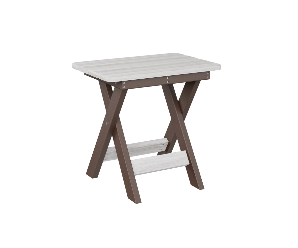 Berlin Gardens Folding End Table - Portable Side Table for Patio, Deck, Camping & Outdoor Use - Lightweight & Space-Saving Design - Perfect for Small Spaces, BBQs & Travel