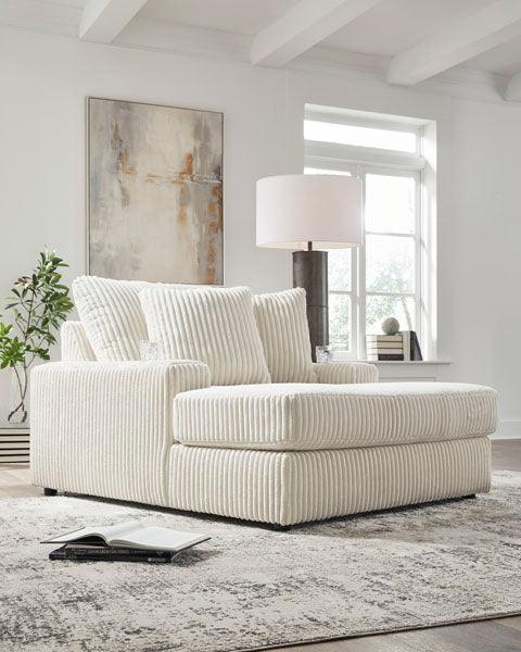 Lindyn Ivory Chaise Lounge Sofa 2110415 - Modern Upholstered Chaise for Living Room, Bedroom, or Office