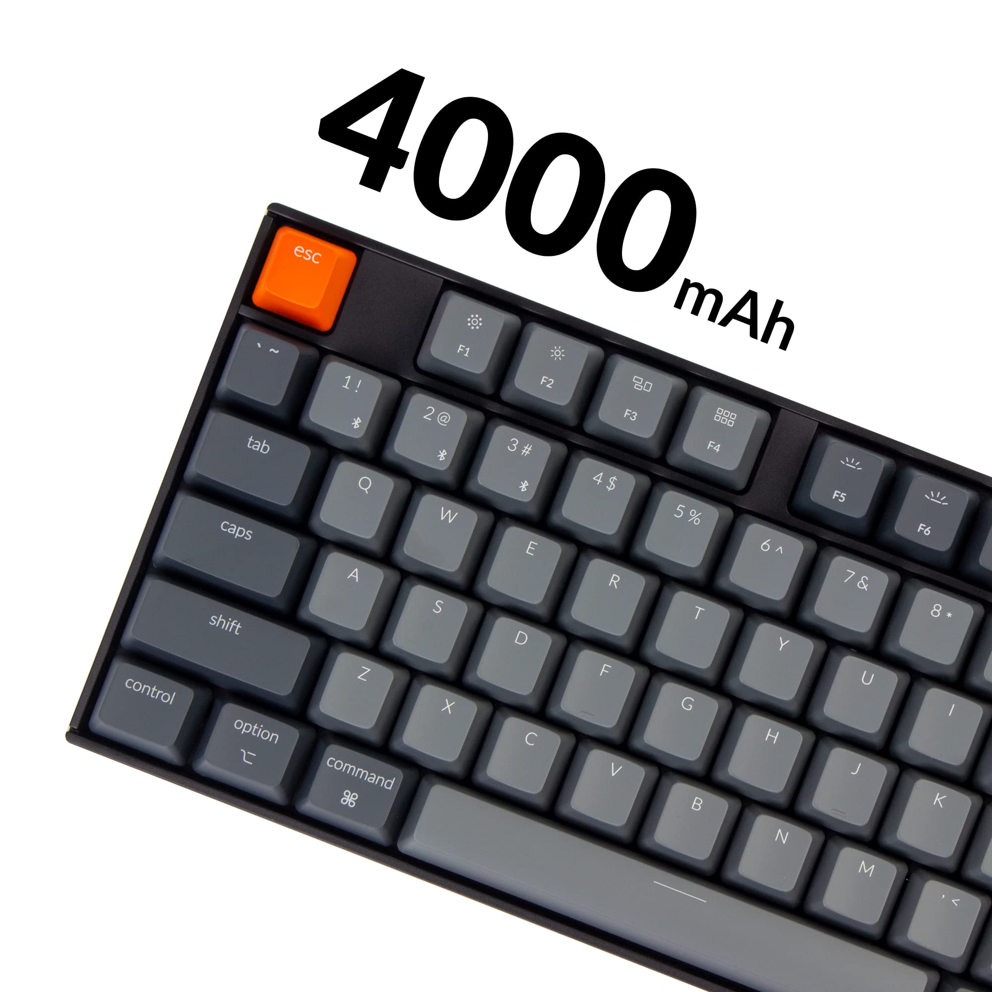 Keychron K10 RGB Mechanical Keyboard - Bluetooth/USB, Gateron Brown Switch for Mac/Windows Gaming & Work