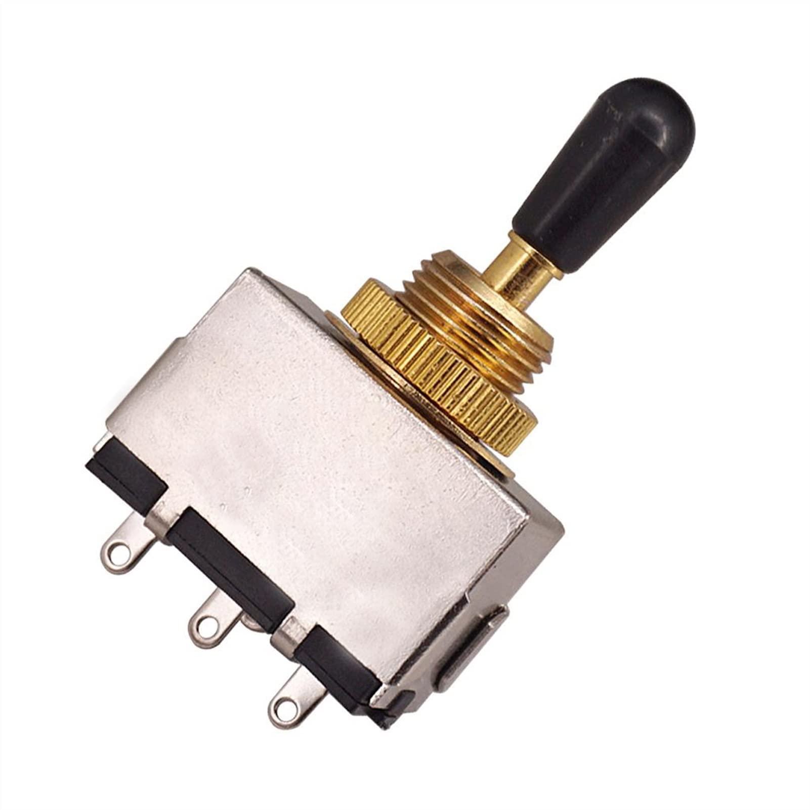 Premium 3-Way Pickup Selector Switch for LP Electric Guitar - Metal Toggle Tone Converter with Black Knob - Perfect for Rock, Blues & Jazz Performances