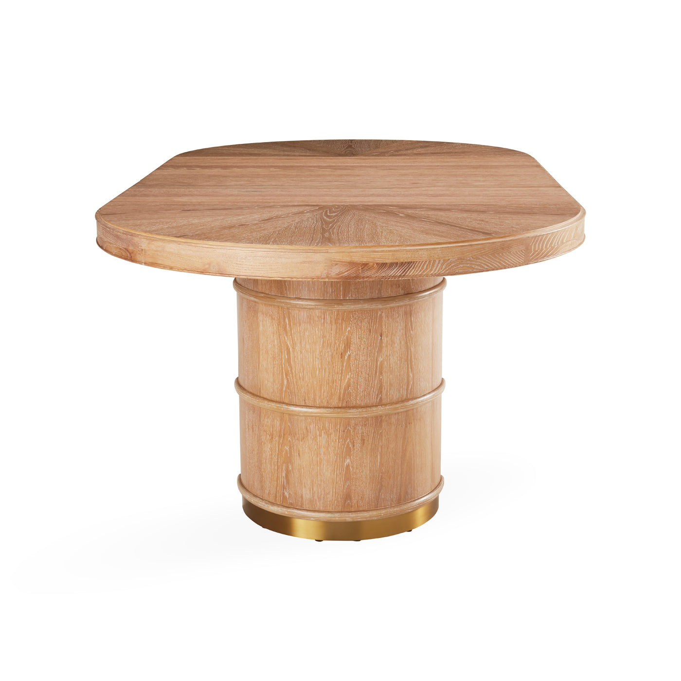 Modern Brussels Dining Table - Solid Wood Round Kitchen Table for 4-6 People - Perfect for Family Dinners, Entertaining Guests & Small Space Dining Rooms