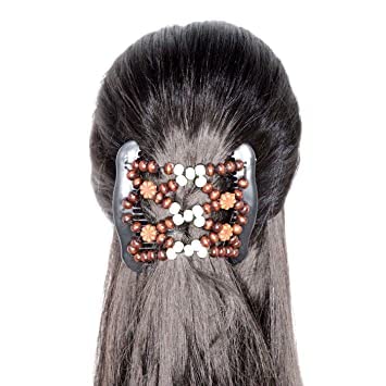 KAVIN Double-Sided Hair Comb Clip Bun Maker - Hair Styling Tool for Women & Girls - Multi-Color (M4) - Perfect for Updos, Ponytails & Everyday Hairstyles