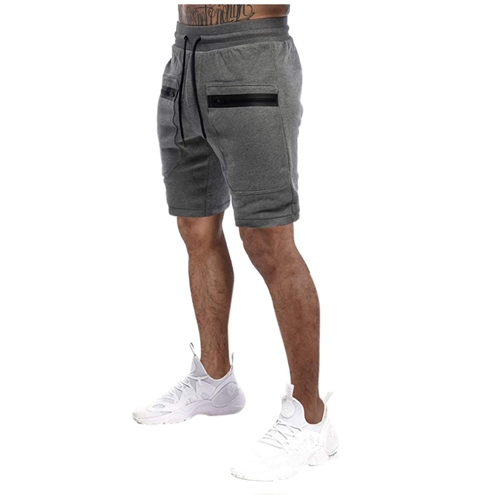Misaky Men's Running Shorts - Lightweight Quick-Dry Workout Gym Shorts with Pockets for Athletic Training, Jogging, Hiking & Fishing | Comfortable Breathable Cargo Shorts for Sports & Outdoor Activities