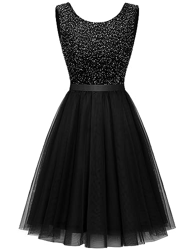 Tulle Sequin Black