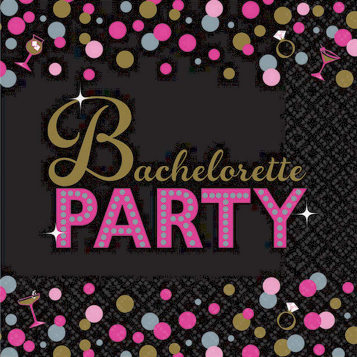Bachelorette Party Beverage Napkins - 50 Pack Disposable Cocktail Napkins for Wedding, Bridal Shower & Girls Night - Fun & Elegant Drink Coasters for Celebrations