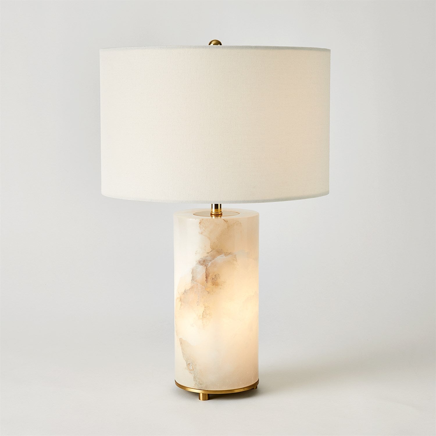 Alabaster Inner Light Lamp - Natural Stone Night Light for Bedroom, Meditation & Relaxation - Perfect for Home Decor, Spa & Yoga Studio Ambiance