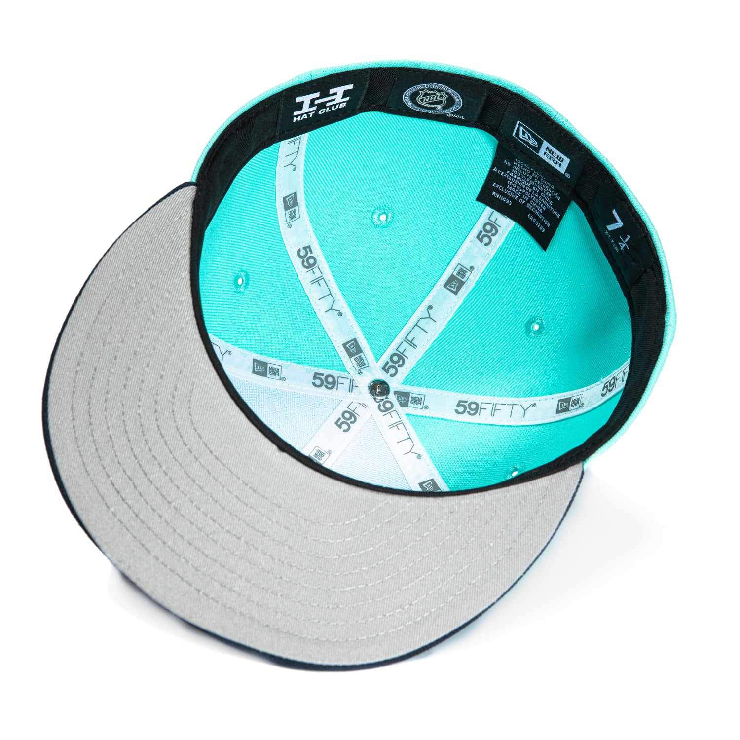 New Era 59Fifty Seattle Kraken NHL Mascot Buoy Snapback Hat - Navy & Mint Green - Official Licensed Hockey Cap for Fans & Collectors - Perfect for Games, Tailgating, and Streetwear Fashion