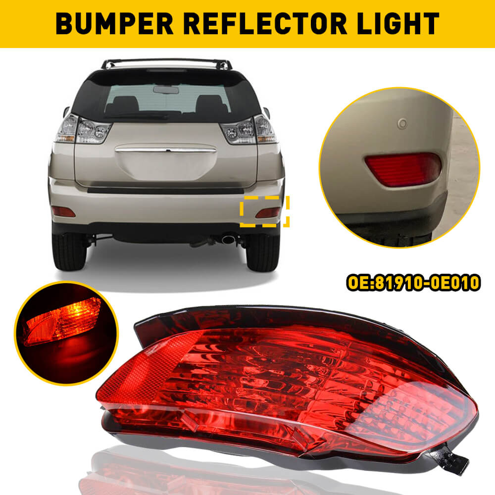 Rear Bumper Reflector Side Marker Light for 2004-2006 Lexus RX330 & 2007-2009 Lexus RX350 - Replacement LED Safety Lights for Enhanced Night Visibility (Perfect for Off-Roading & Urban Driving)