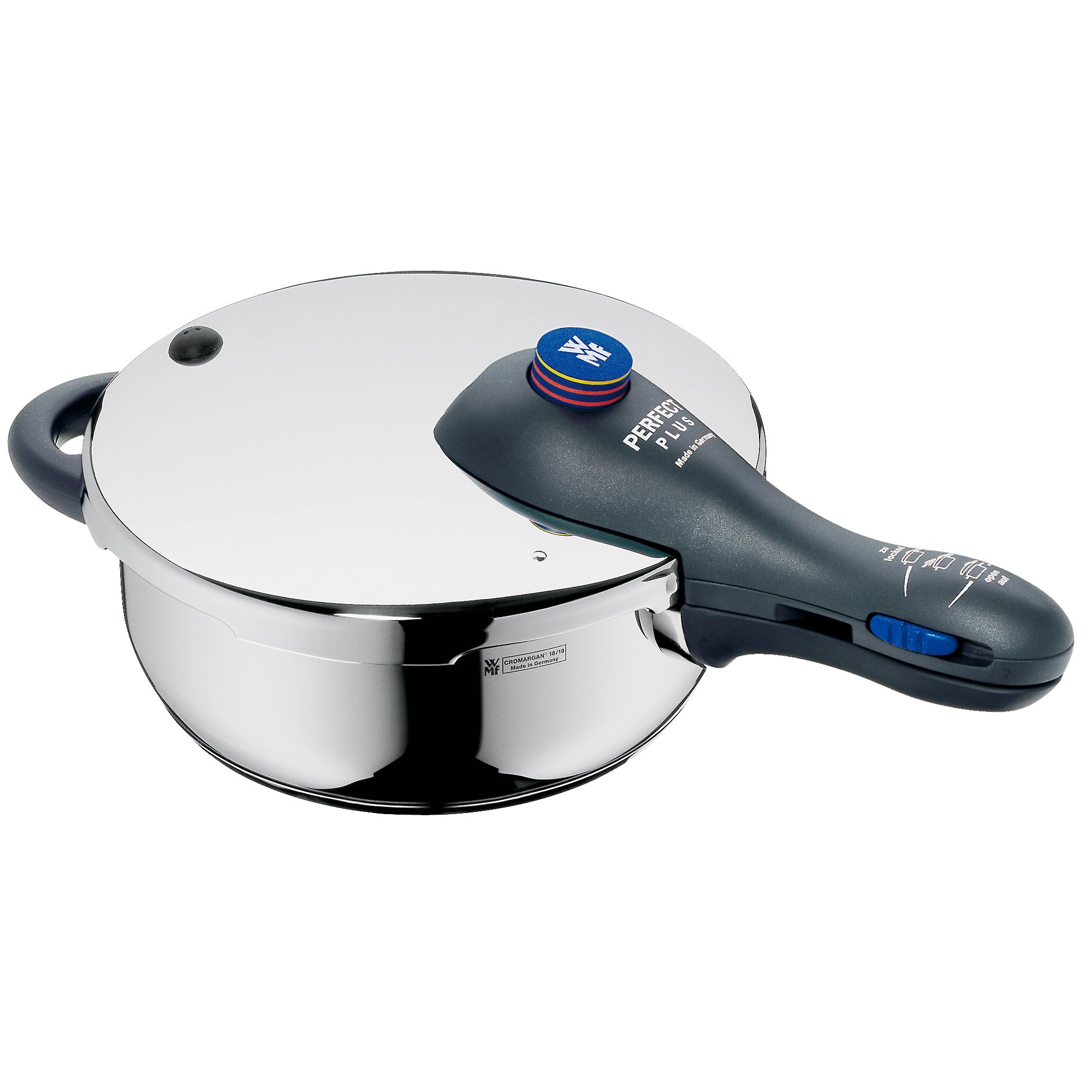 WMF Perfect Plus 3L Stainless Steel Pressure Cooker with Insert - 22cm Diameter, Induction Compatible, Made in Germany | Ideal for Fast Cooking, Steaming & Meal Prep