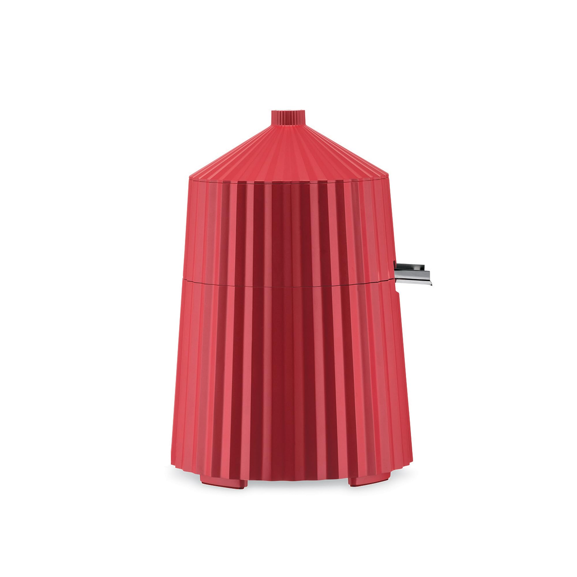 Alessi Plissé MDL07R/USA Electric Citrus Juicer - 85W Red Thermoplastic Resin Squeezer with US Plug for Fresh Lemon & Orange Juice | Perfect for Kitchen, Bar & Breakfast Counter