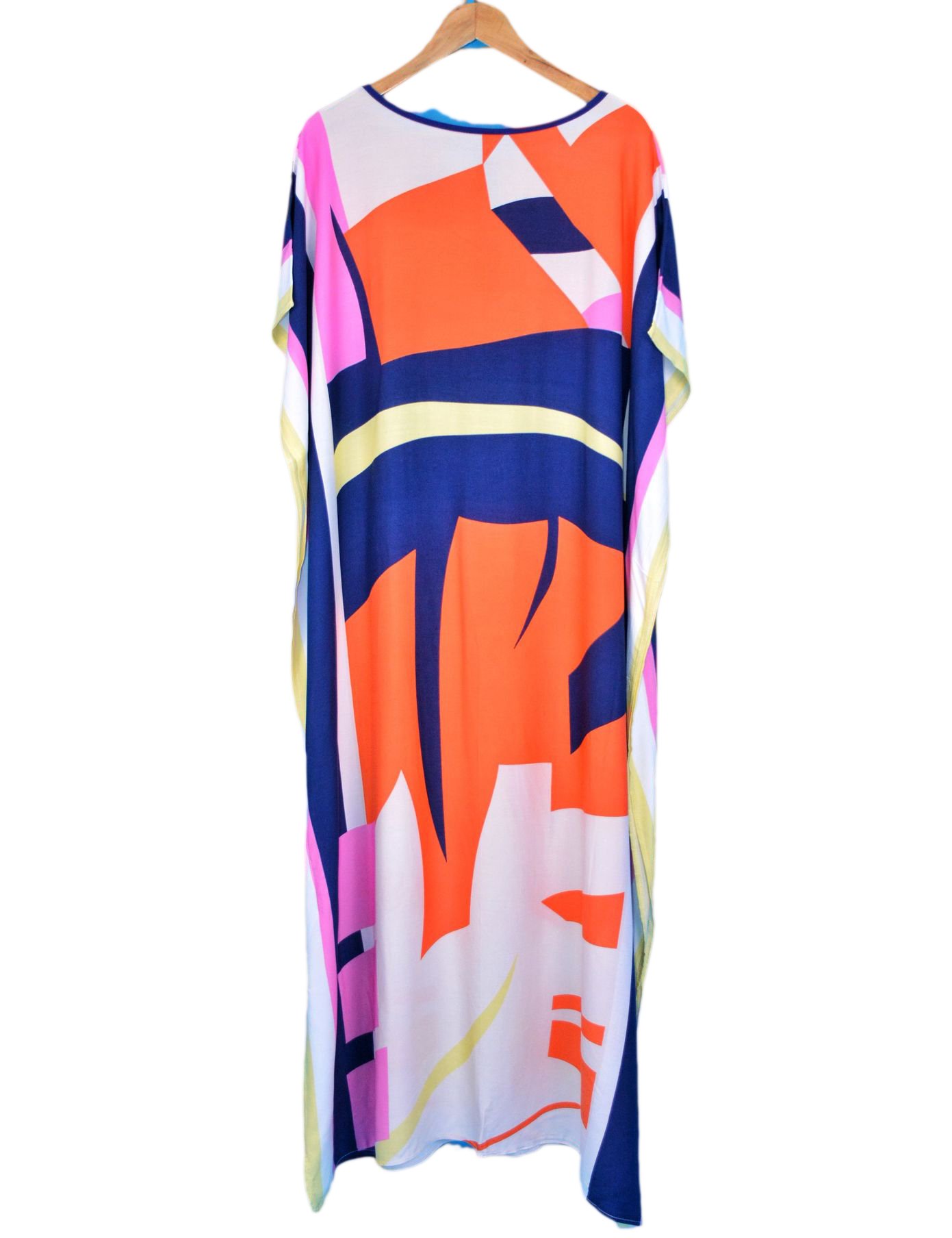 **Bsubseach Women's Ethnic Print Kaftan Dress - Tie Dye Long Kimono Beach Cover Up for Summer | Perfect for Swimwear, Vacation, and Boho Fashion**