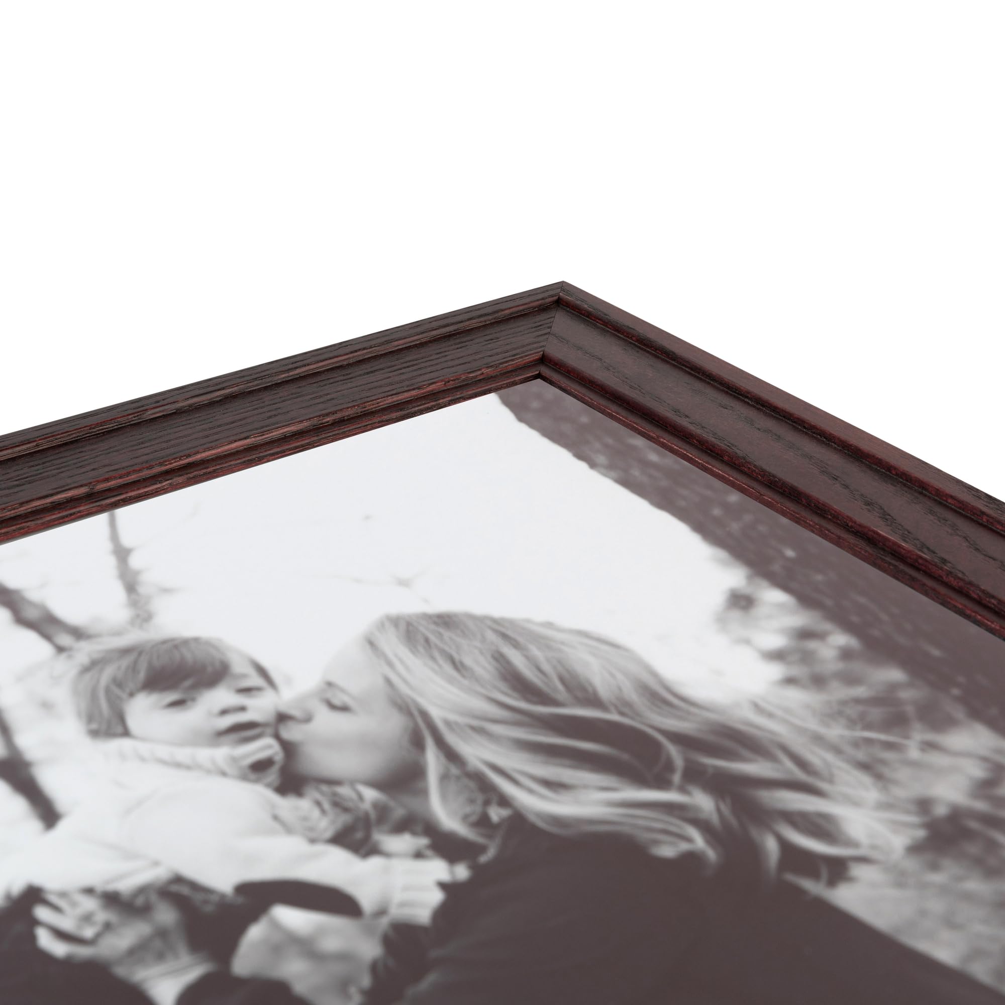 ArtToFrames 11x49 Inch Red Cherry Wood Picture Frame - 1.5 Inch Custom Poster Frame for Art & Photos with Economy Acrylic - Perfect for Wall Decor, Living Room, Bedroom & Office Display