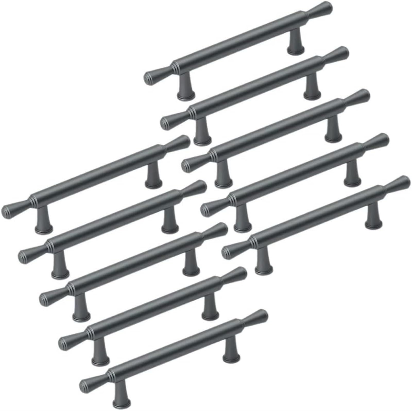 Modern Solid Cabinet Knobs & Drawer Pulls - 10 Pack Kitchen Cupboard Handles, Door Push Pull Hardware for Furniture - Perfect for Cabinets, Dressers, and Home Renovation Projects