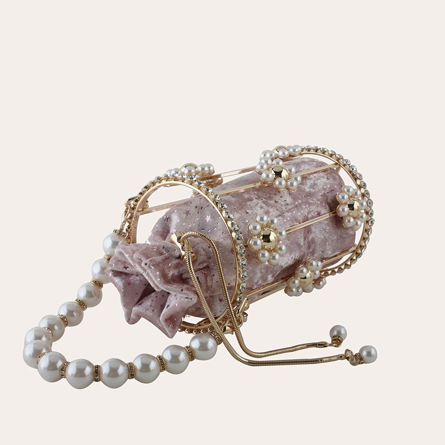 Elegant Hollow-Out Crossbody Bag for Women - Gold Evening Clutch Purse for Wedding, Prom & Birthday Parties | Perfect for Date Nights, Formal Events & Special Occasions