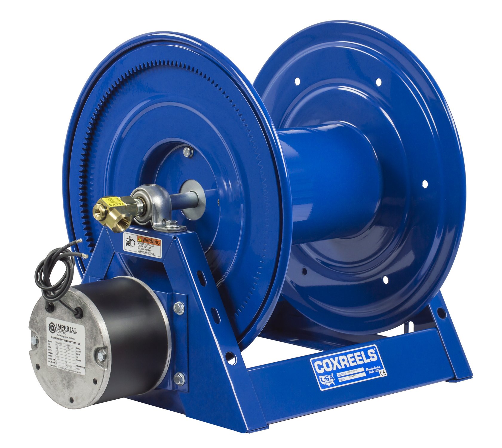 Coxreels 1125-5-250-EA Electric 115V Explosion Proof 1/2HP Motor Rewind Hose Reel - 3/4