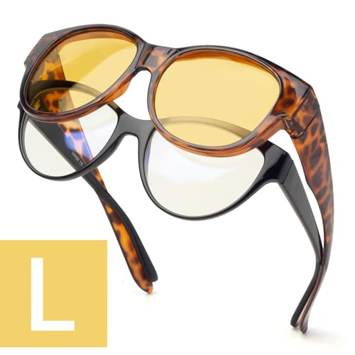 L Brown Leopard /Yellow Lens