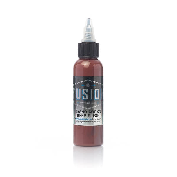 Fusion Deano Cook's Deep Flesh Ink - Professional Tattoo Ink for Artists - Perfect for Realism, Portraits & Sleeve Tattoos