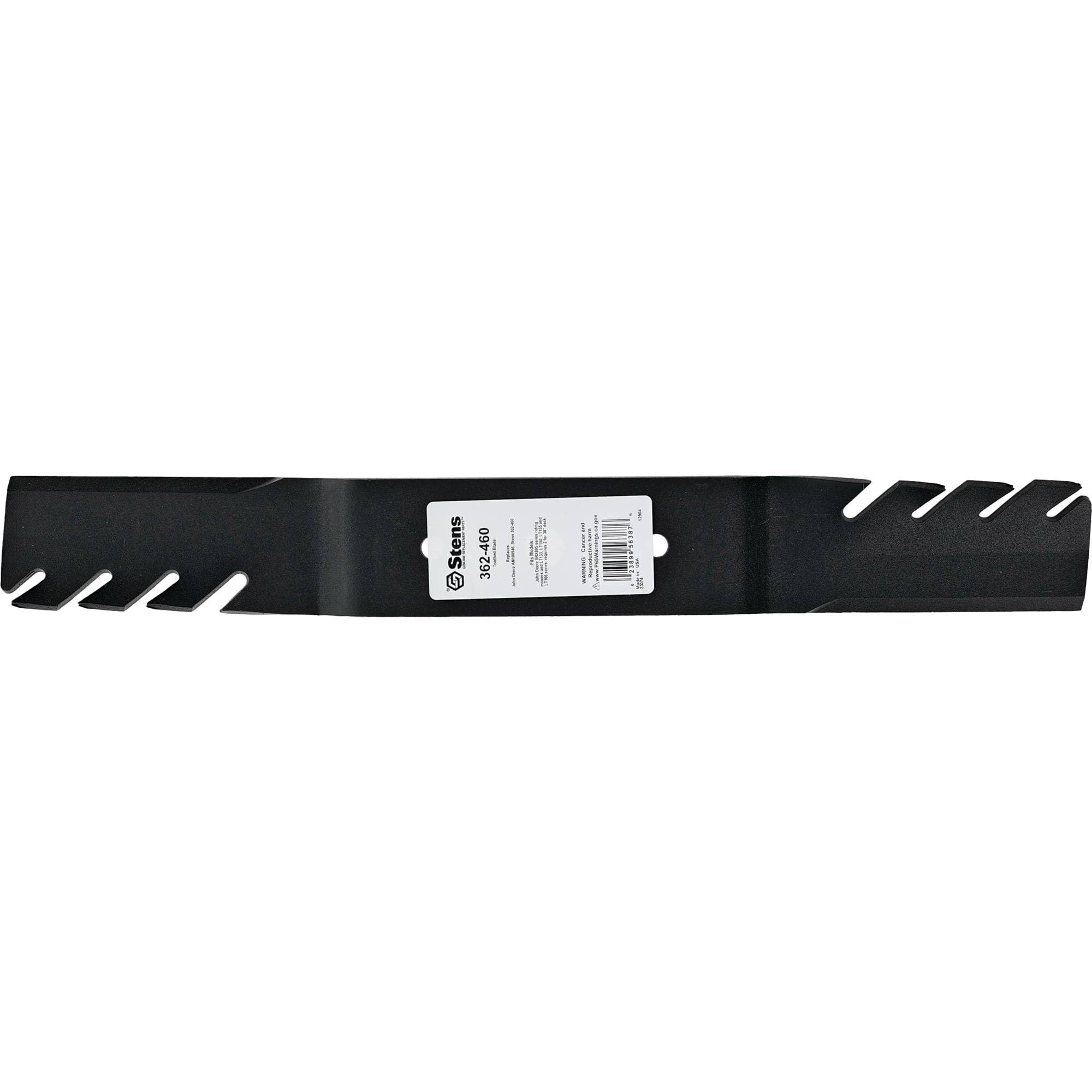Stens 302-460 John Deere AM100946 Silver Streak Toothed Lawn Mower Blade - Compatible with John Deere Mowers for Precise Grass Cutting