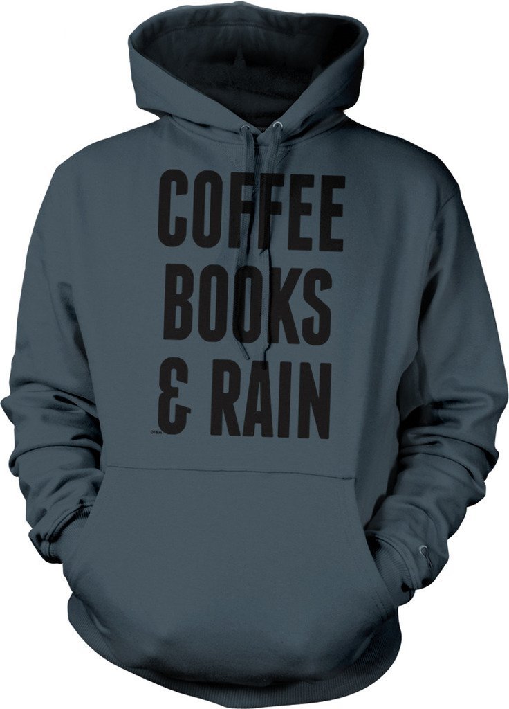 Cozy Coffee & Books Hooded Sweatshirt - Perfect for Rainy Days & Reading Nook Relaxation