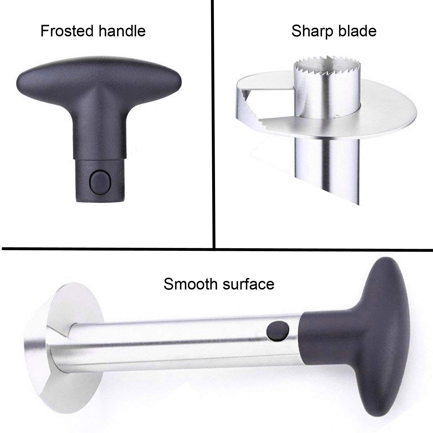 King Kooker JRC Jalapeno Corer Tool - Stainless Steel Pepper Coring Device for Easy Jalapeno Prep - Perfect for Stuffed Peppers, Salsas, and Mexican Cooking