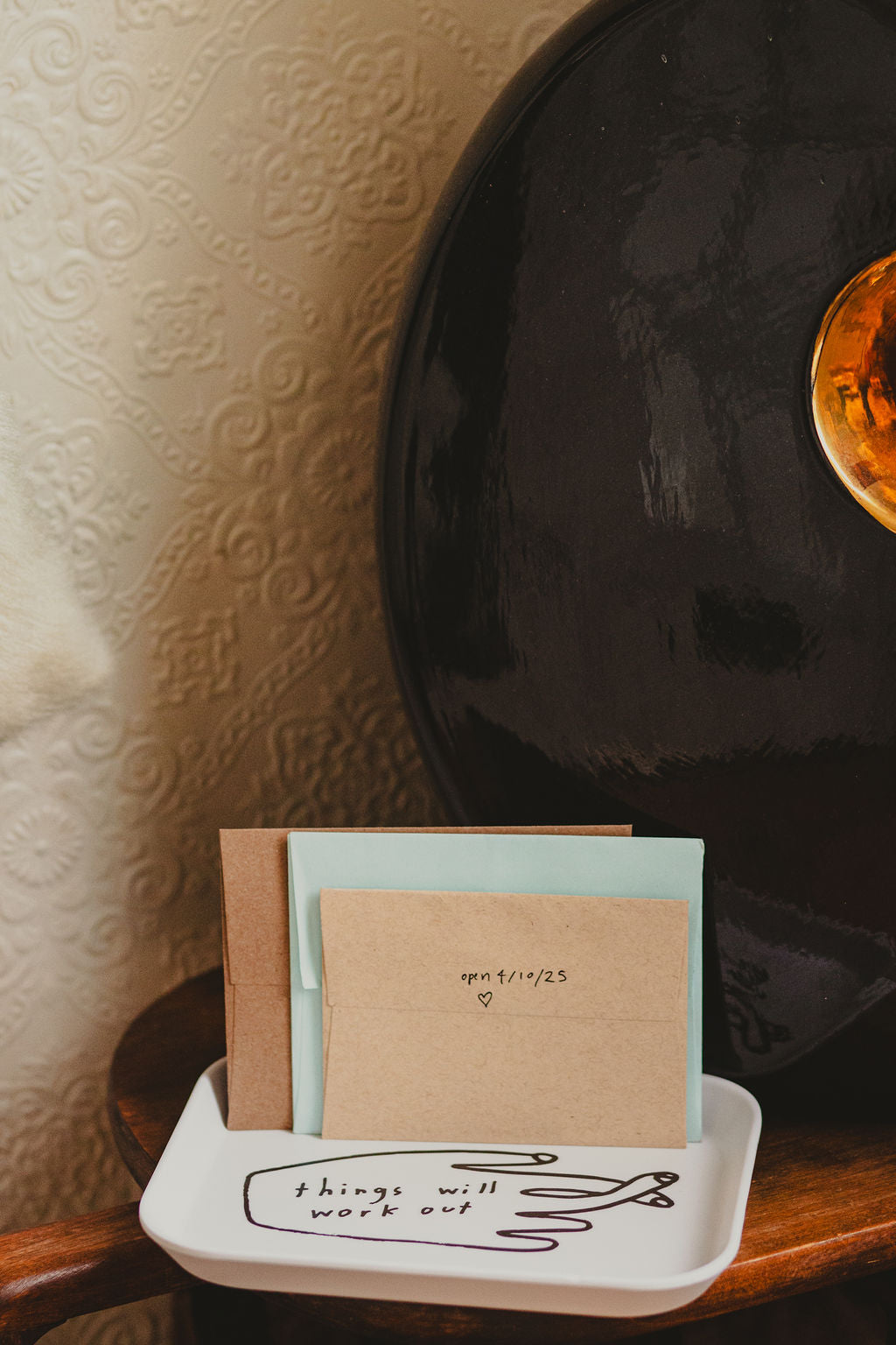 Things Will Work Out Tray - Motivational Desk Organizer for Office & Home - Perfect for Keys, Jewelry, and Small Essentials