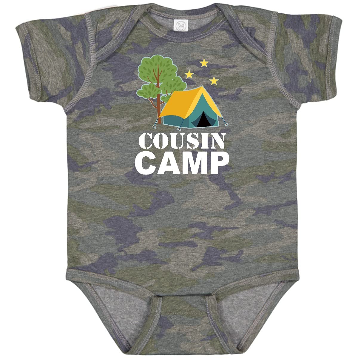 Inktastic Cousin Camp Baby Bodysuit - Cute Camping Outfit for Infants & Toddlers - Perfect for Family Reunions, Outdoor Adventures & Summer Camp Memories