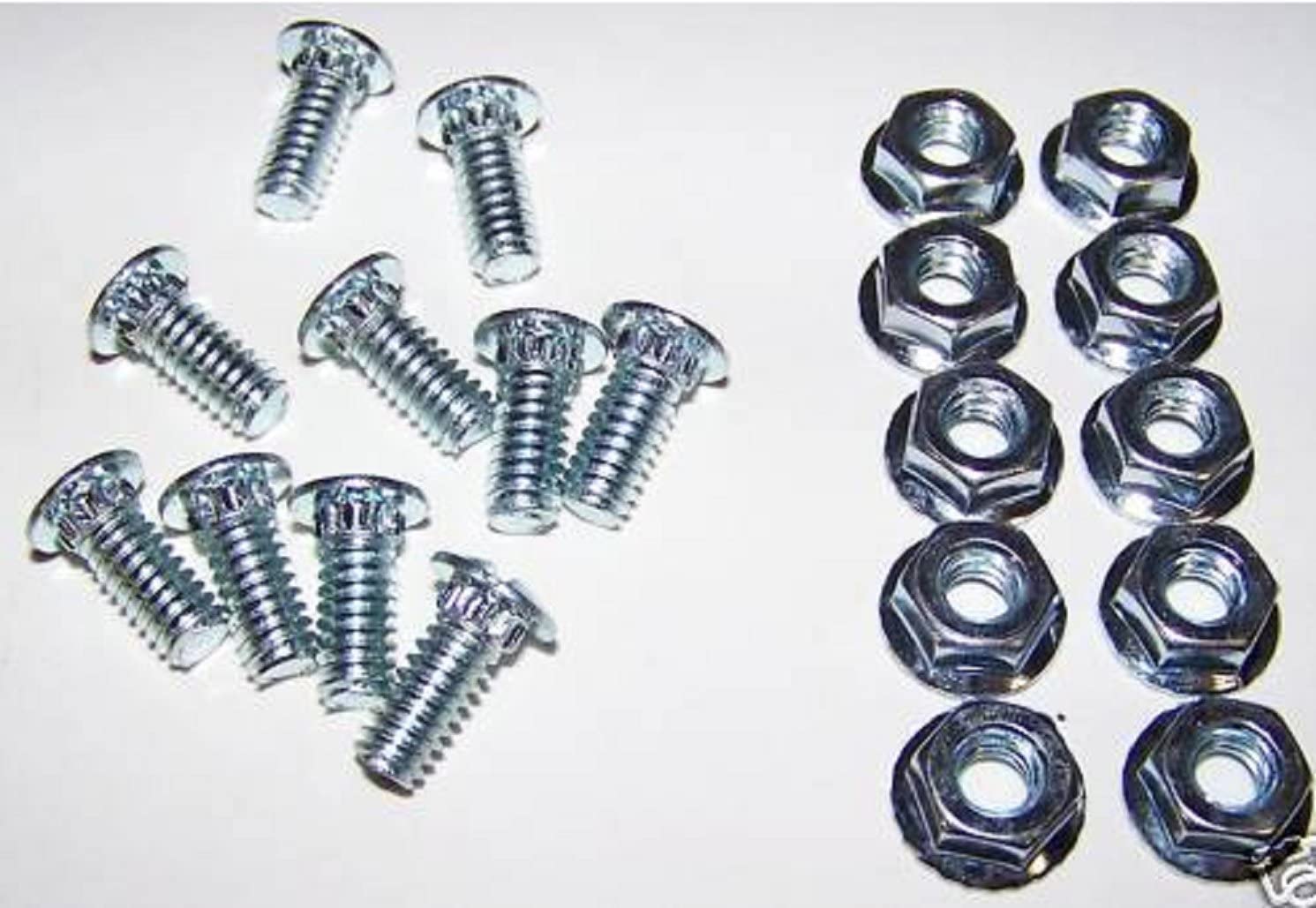 Ben's Supply Heavy Duty Track Bolts for Garage Door Hardware - Zinc Plated Screws, Nuts, and Bolt Kit - Secure and Durable Garage Door Repair and Installation Accessories