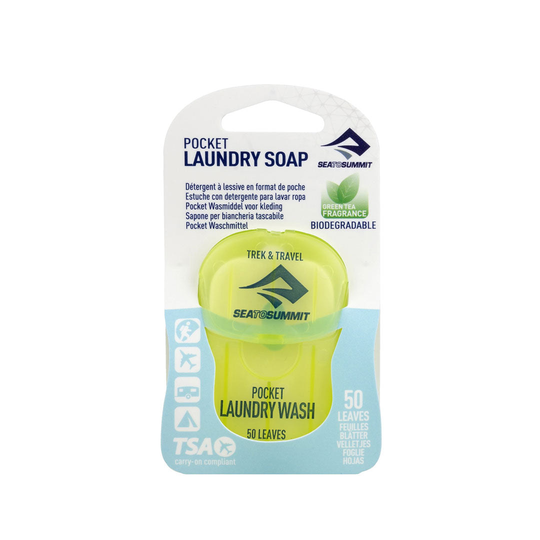 Sea to Summit Laundry Wash Leaves - Eco-Friendly Travel Detergent Sheets for Camping, Hiking & Backpacking - Biodegradable & Lightweight for Outdoor Adventures