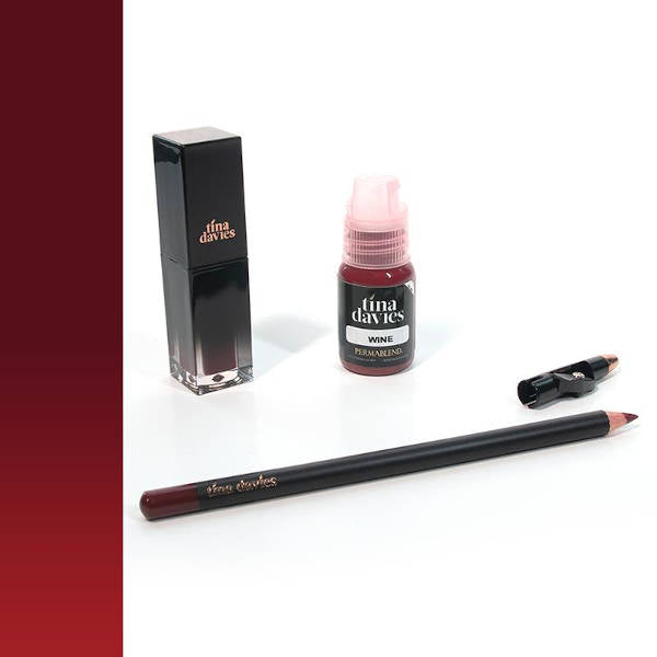 Perma Blend Tina Davies Lip Wine Trio Set - Professional Lip Blush Pigments for Permanent Makeup - Perfect for Tattoo Artists & Beauty Salons (Bridal, Everyday Wear & Special Occasions)