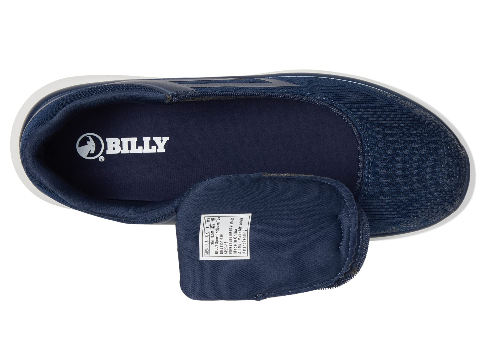 BILLY Footwear Adaptive Shoes for Kids & Adults - Easy On/Off Zipper Design - Comfortable & Stylish Sneakers for Sports, School & Daily Wear
