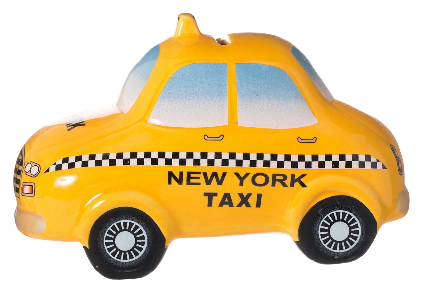 Official New York City Taxi Ceramic Piggy Bank - Collectible Money Bank for Kids & Adults | Perfect for NYC Souvenirs, Birthday Gifts & Home Decor