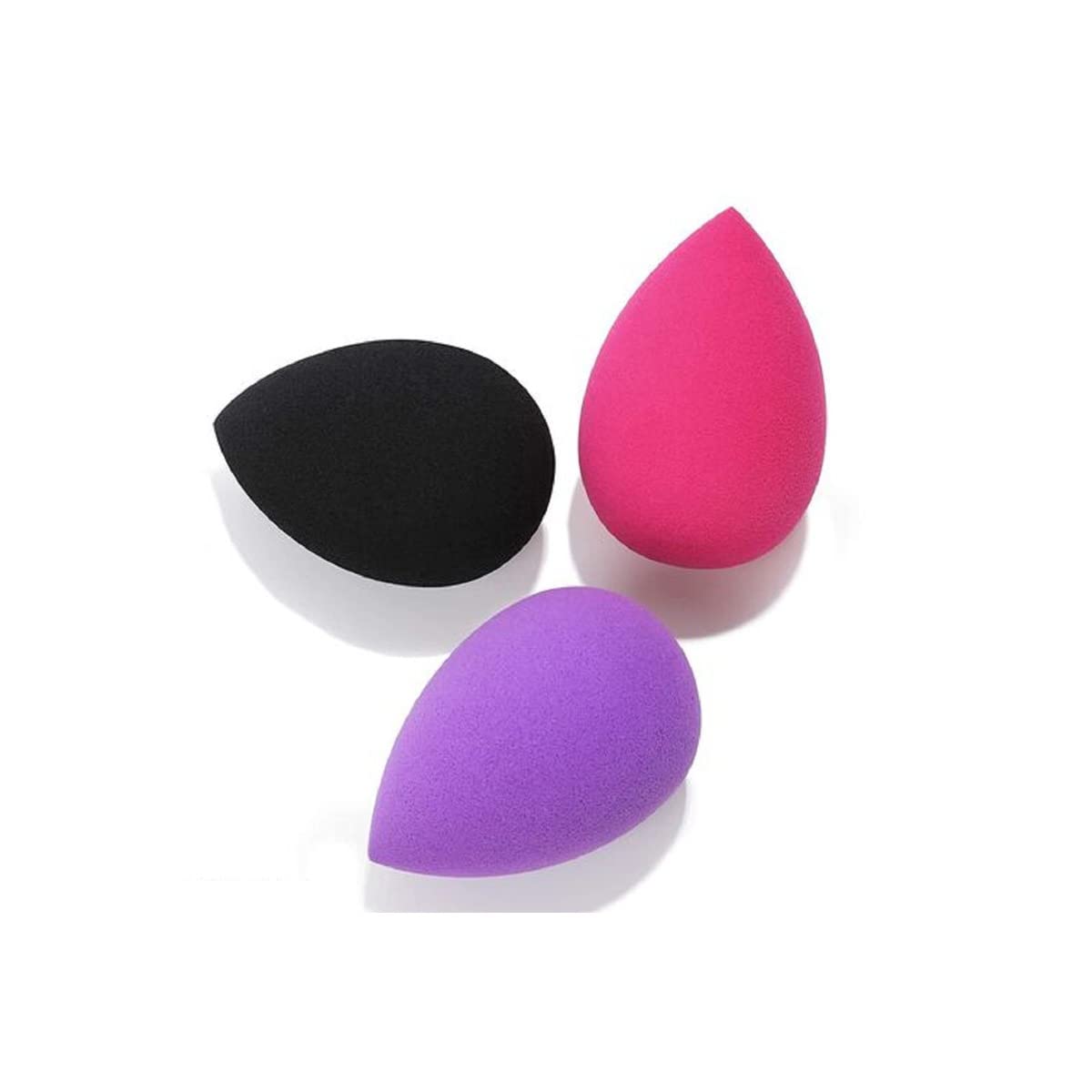 ENIVO 3-Piece Multicolor Makeup Sponge Set - Beauty Blender for Flawless Foundation, Concealer & Powder Application - Ideal for Women & Girls (Pack of 3) | Perfect for Daily Makeup, Travel & Professional Use