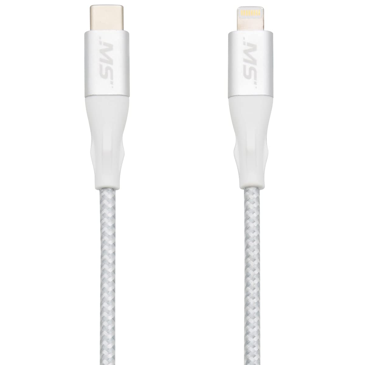 MobileSpec MBS06901 6ft Lightning to USB-C Cable - Fast Charging & Data Sync for iPhone, iPad, MacBook & More | Perfect for Home, Office & Travel Use