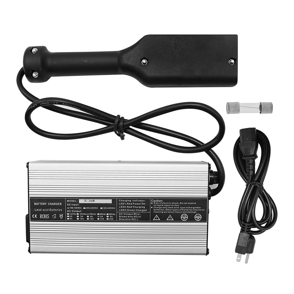 36V 5A Golf Cart Battery Charger - Compatible with E-Z-GO, Yamaha & Club Car - Fast Charging Replacement for Star & Other Models - Perfect for Home, Course & RV Use