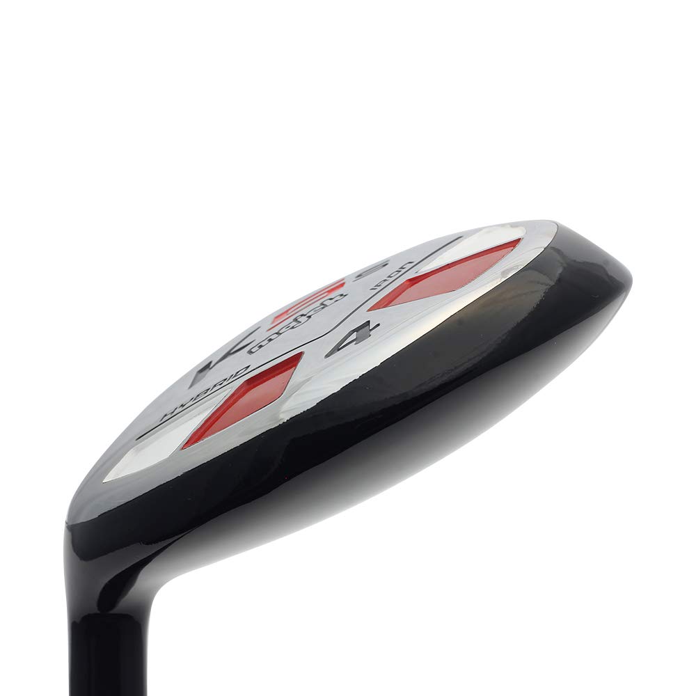 Left Handed Majek Golf #4 Hybrid Club for Senior Men - Senior Flex Utility A Flex with Premium Arthritic Grip | Ideal for Senior Golfers & Players with Arthritis