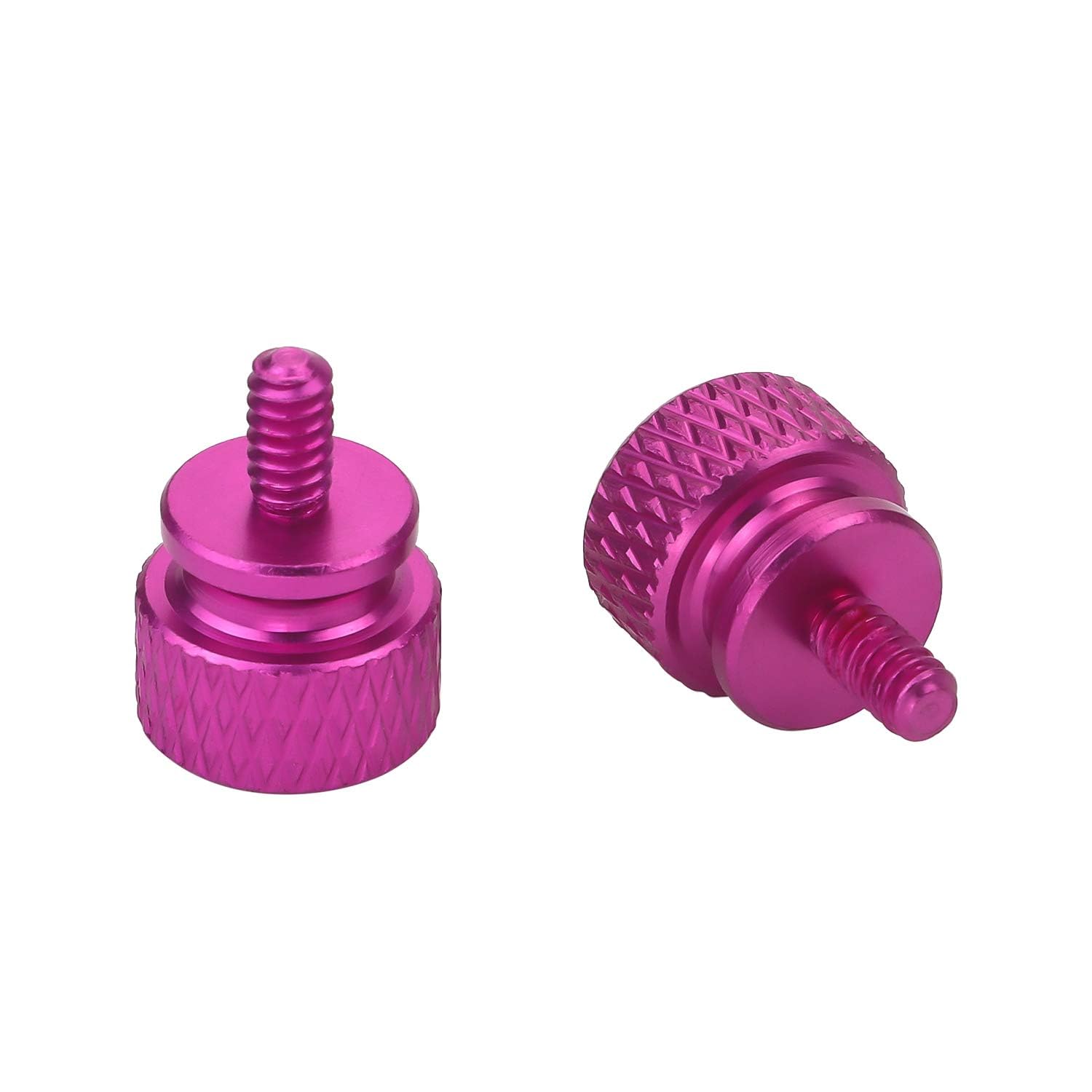 10Pcs Purple 6-32 Fully Threaded Knurled Thumb Screws for PC Computer Case - Perfect for DIY PC Builds & Hardware Upgrades