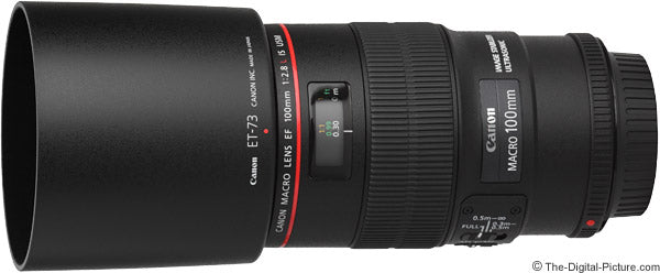 Canon EF 100mm f/2.8L Macro IS USM Lens for DSLR Cameras - Professional Macro Photography, Portraits & Product Shots - USA Version