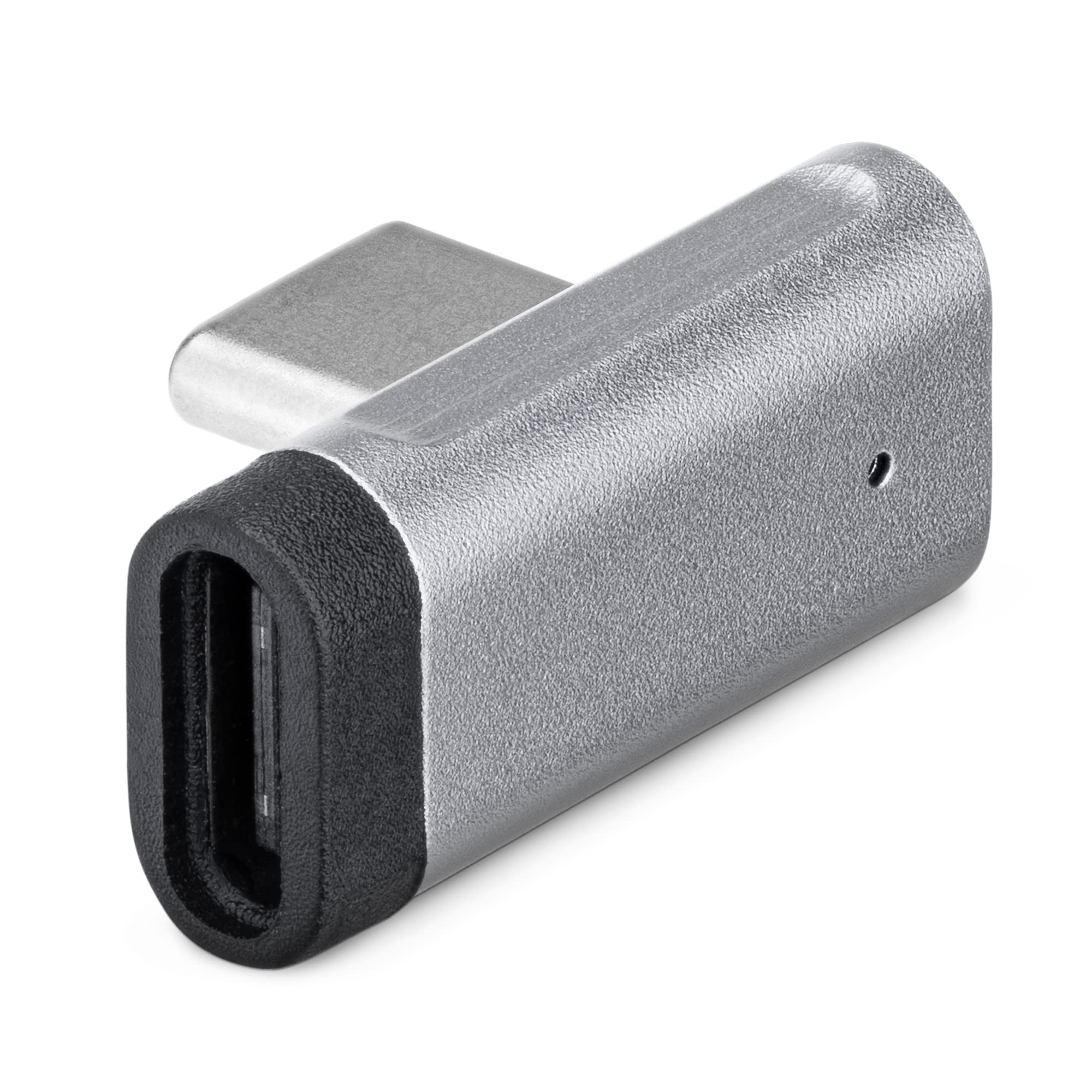 90 Degree USB C Right Angle Adapter - Male to Female USB-C Plug Connector for Oculus Quest 2, Laptops, Computers & Smartphones (1 Pack) - Perfect for VR Gaming, Charging in Tight Spaces & Cable Management