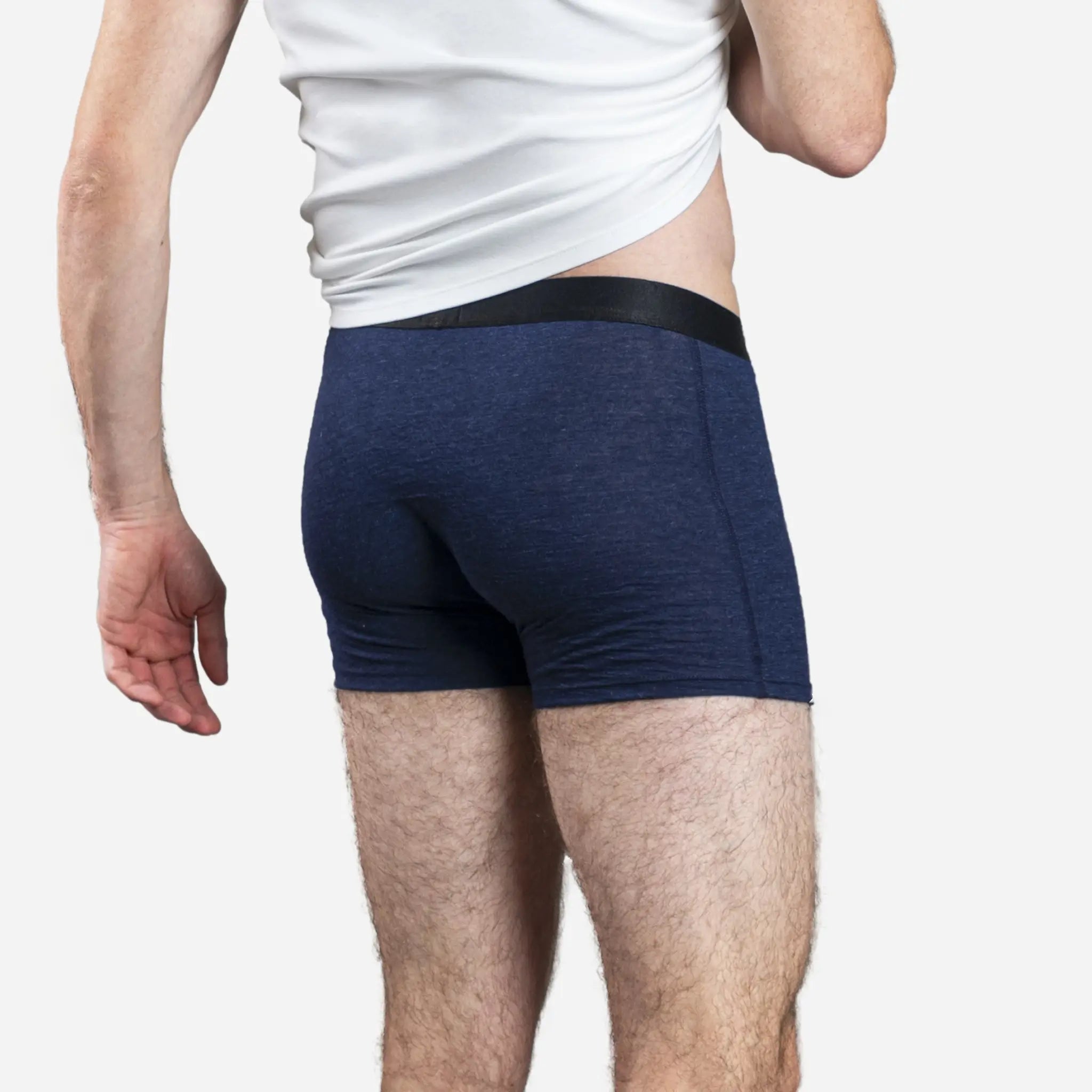 Ultra-Soft Men's Alpaca Wool Boxer Briefs - 160 GSM Lightweight Underwear for All-Day Comfort | Perfect for Travel, Hiking & Cold Weather Activities