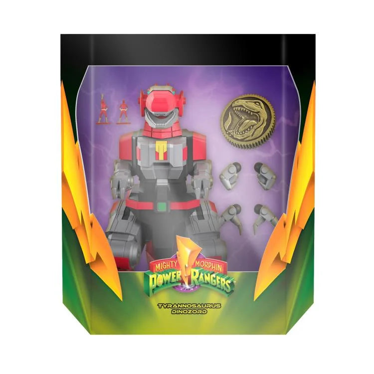 Mighty Morphin Power Rangers ULTIMATES! Tyrannosaurus Dinozord Action Figure - Collectible Toy for Fans & Collectors - Perfect for Display, Play, and Power Rangers Themed Parties