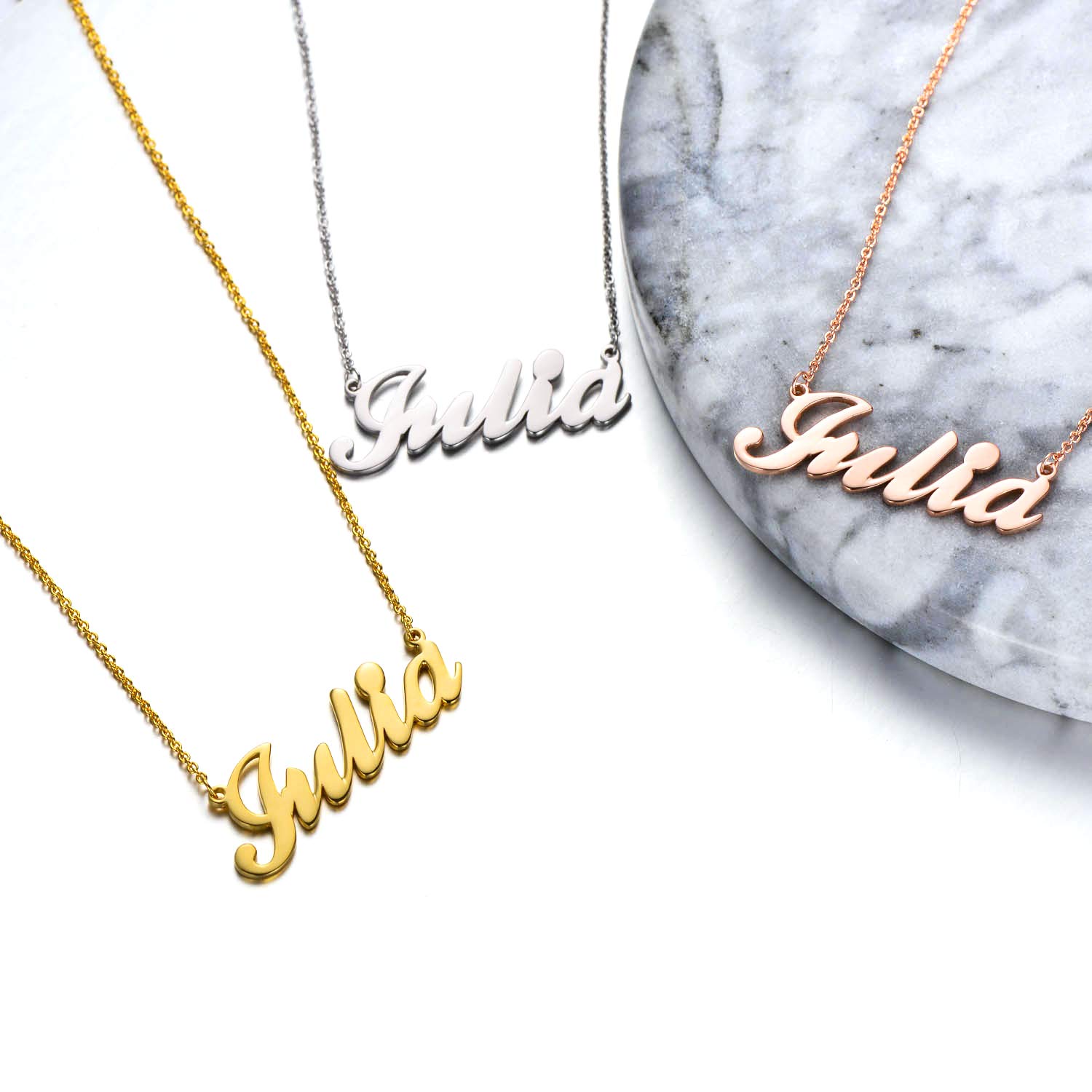 Personalized Name Necklace for Women - Custom Engraved Name Pendant Jewelry Gift for Her | Birthday, Anniversary, Valentine's Day Present | Perfect for Everyday Wear & Special Occasions