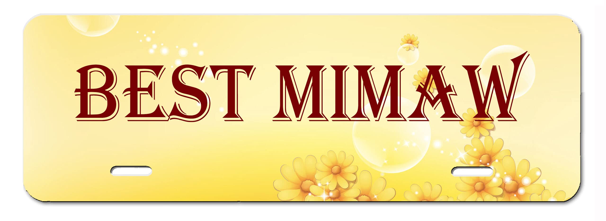 Custom License Plate Topper - 4X12 Rust-Free Thick Aluminum Personalized Car Plate for Front Bumper, Wheelchair, Mailbox & Signage | Durable USA-Made | Perfect for Car Enthusiasts, Gift Giving & Vehicle Customization