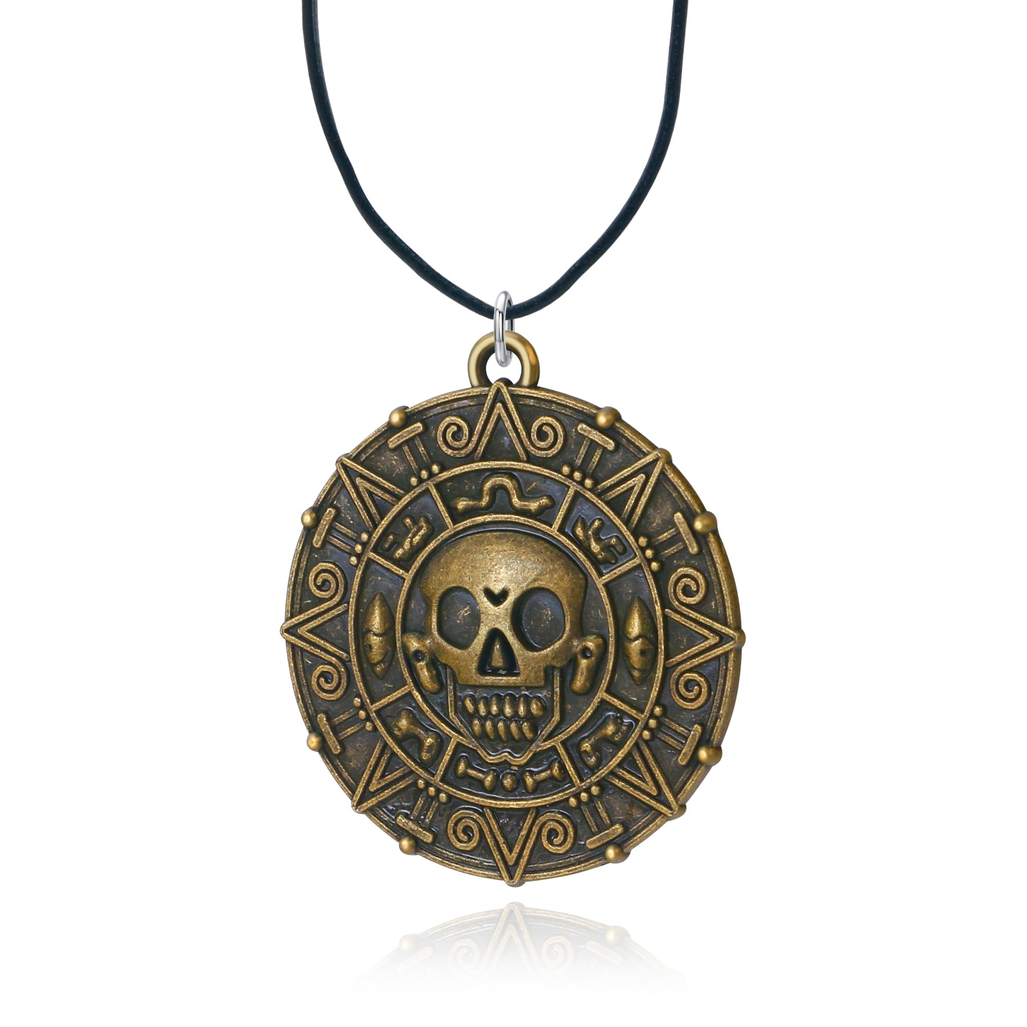 Pirate Skull Necklace - Authentic Pirate Jewelry & Costume Accessories for Halloween, POTC Collectors & Renaissance Faires | Perfect Pirate-Themed Gift & Cosplay