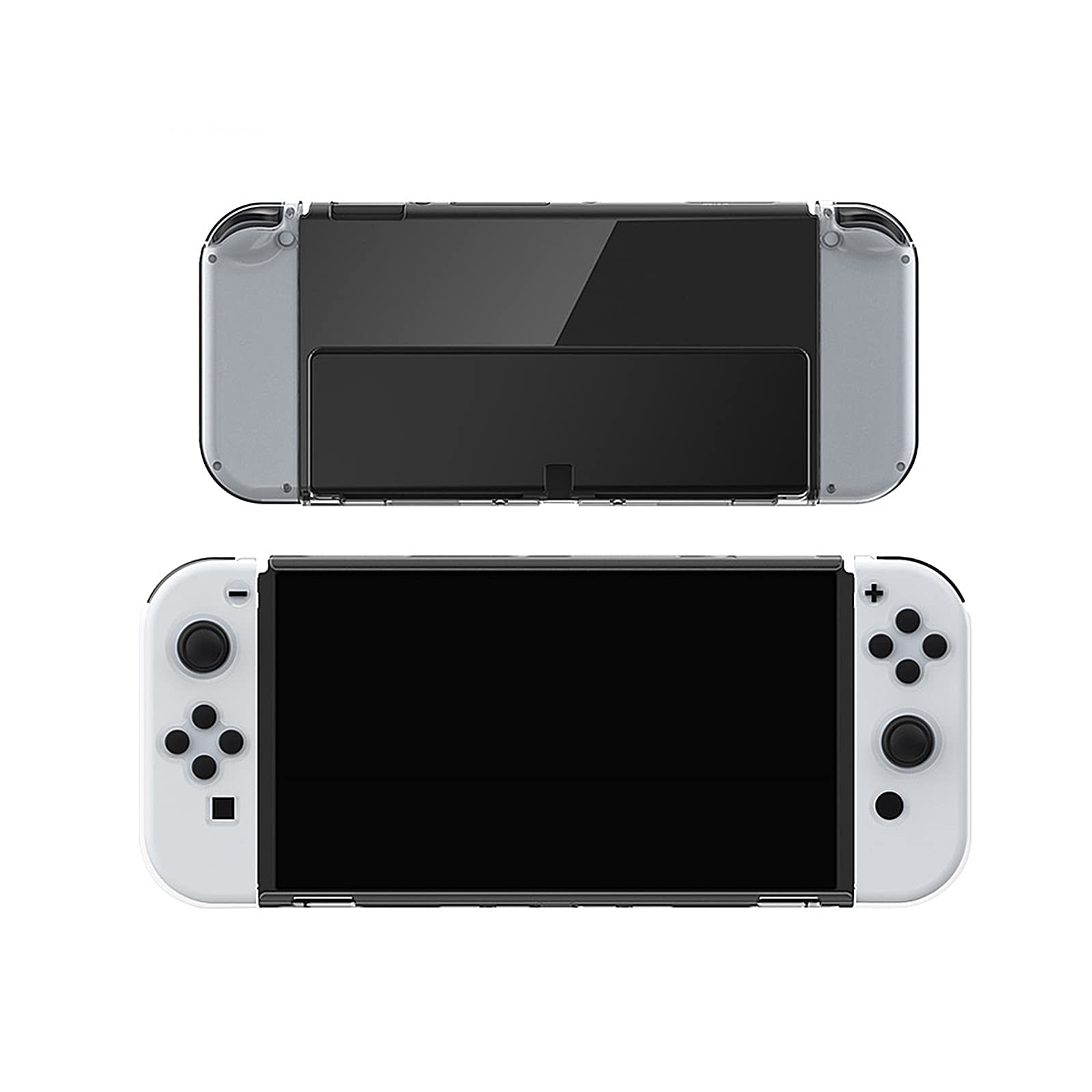 ECHZOVE Clear TPU Protective Case for Nintendo Switch OLED 2023 - Shockproof Cover for Joy-Cons & Console | Perfect for Gaming, Travel & Everyday Protection