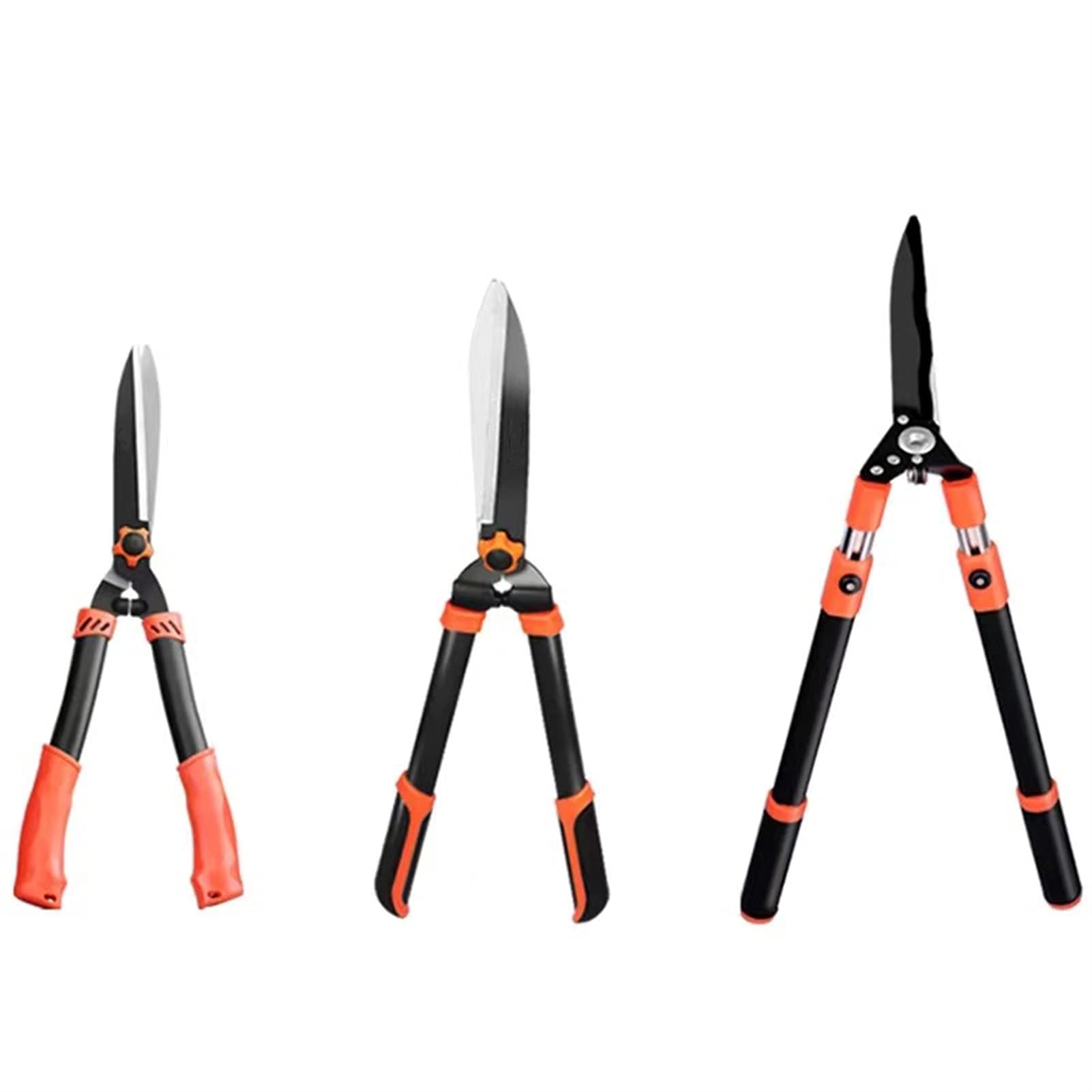 Long Handle Hedge Trimmer, Garden Pruning Shears, High Branch Cutter - Non-Telescopic Lawn Care Tool for Shaping Hedges, Bushes & Trees - Perfect for Home Gardening, Landscaping & Yard Maintenance