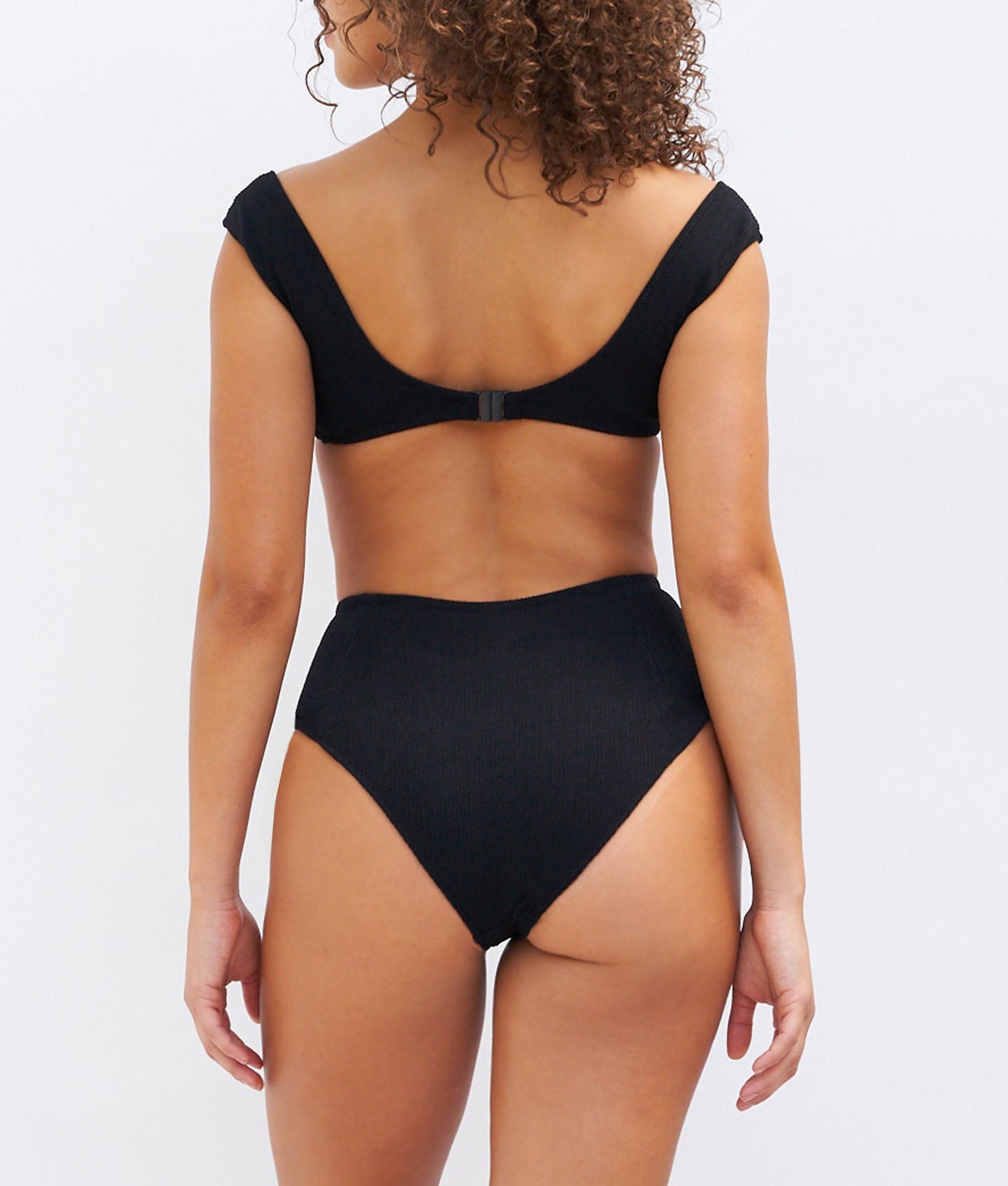Eco-Friendly Black Textured South Pacific Bottom - Perfect for Beach Vacations, Surfing & Casual Wear
